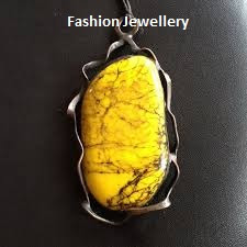 Yellow Jasper Birthstone Silver Jewellery Locket.