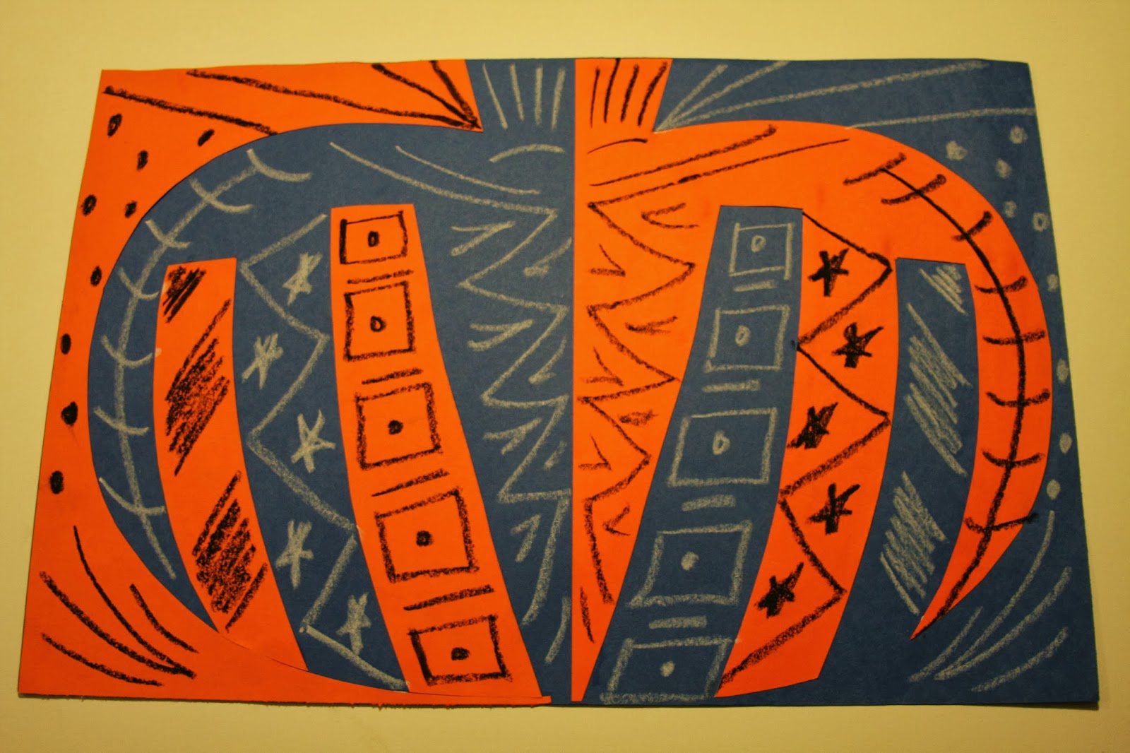 Art-A-Baloo Crew: Pumpkin in Contrast ...a Positive and a Negative Side