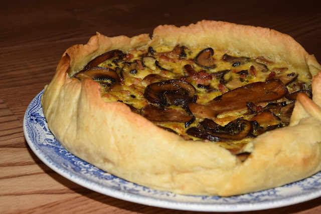 QUICHE DE BACON Y SETAS