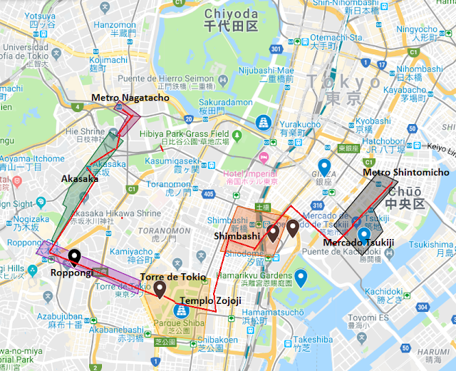 ruta por Tokio