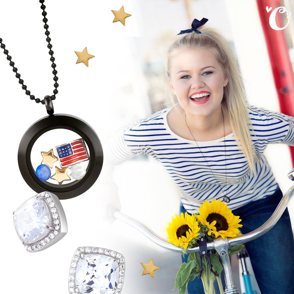 Say Happy Labor Day with Origami Owl Living Locket | Shop StoriedCharms.com to create your own