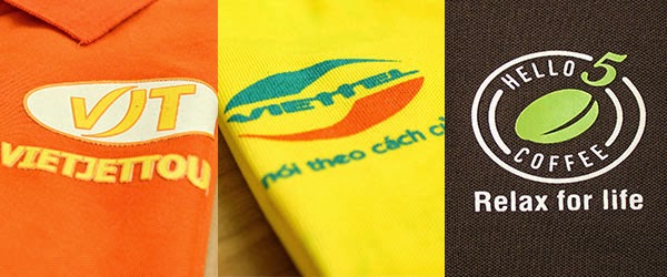 Mẫu logo in trên áo đồng phục đẹp