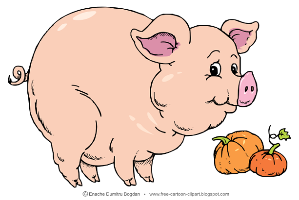 free clipart of cartoon pigs - photo #47