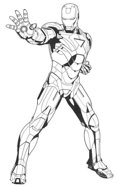 Top 10 Free Printable Iron Man Coloring Pages