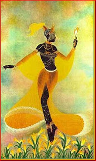 La Diosa Oshún, coqueta y bailadora