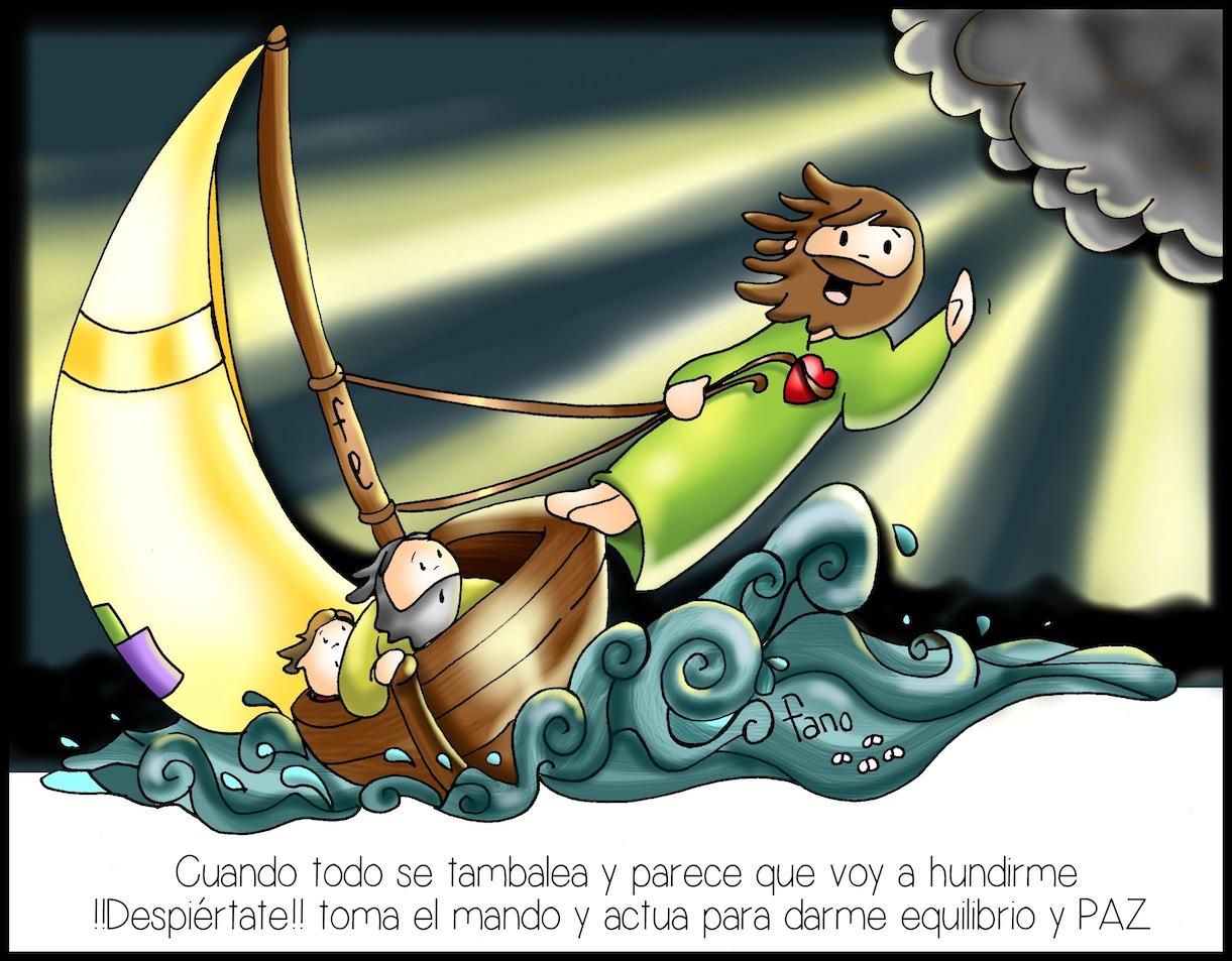 teresareli Jesús calma la tempestad