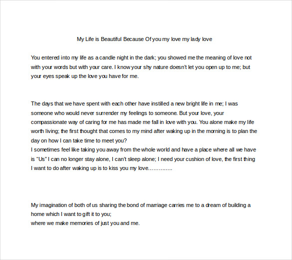 Long letter to my girlfriend Long letter to my girlfriend