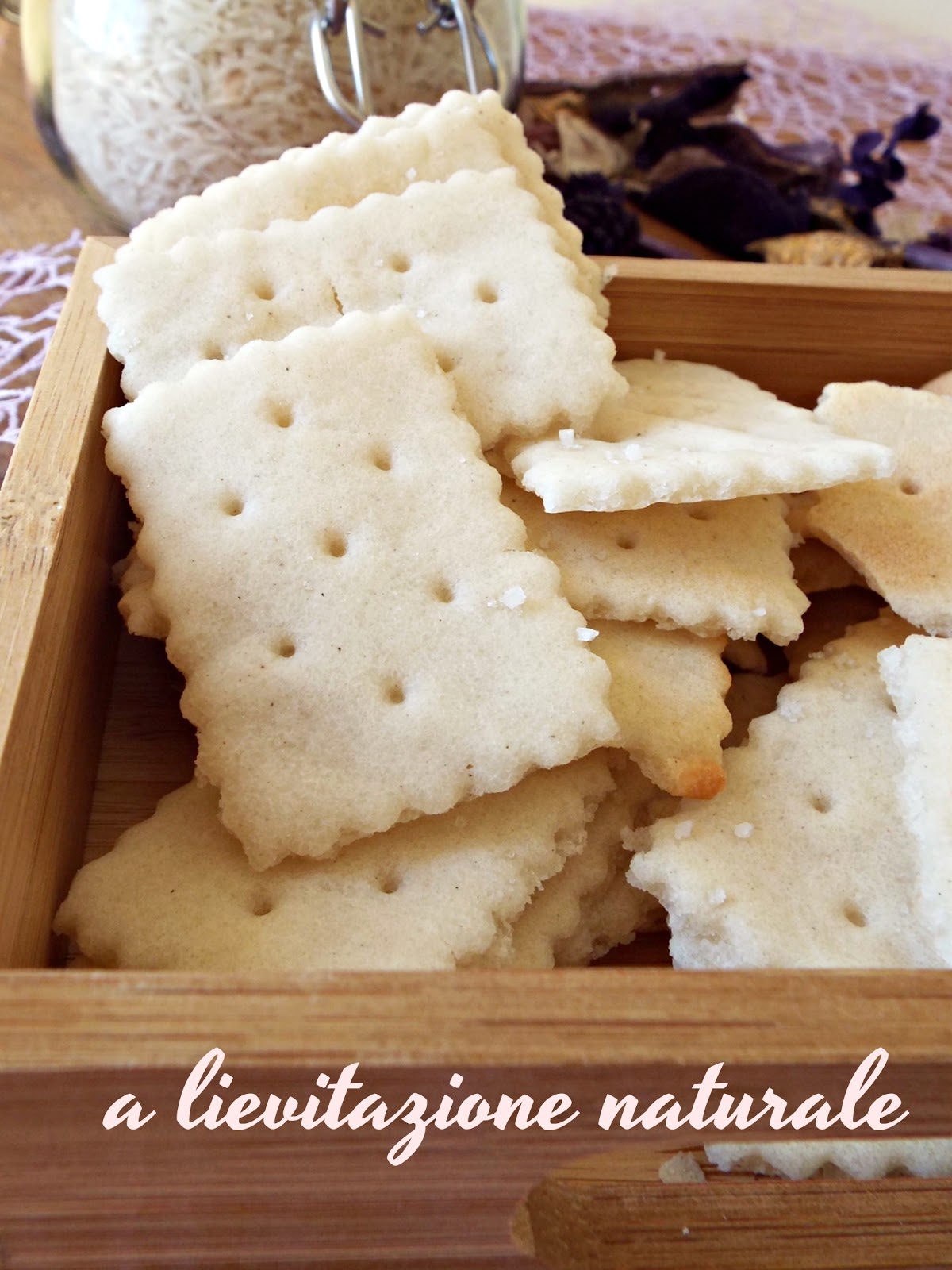 I biscotti della zia Crackers di riso salati in superficie