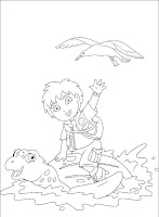 FUN & LEARN : Free worksheets for kid: ภาพระบายสี ดิเอโก้ Go Diego Go