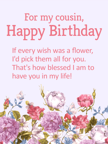 Happy Birthday Messages for Cousin