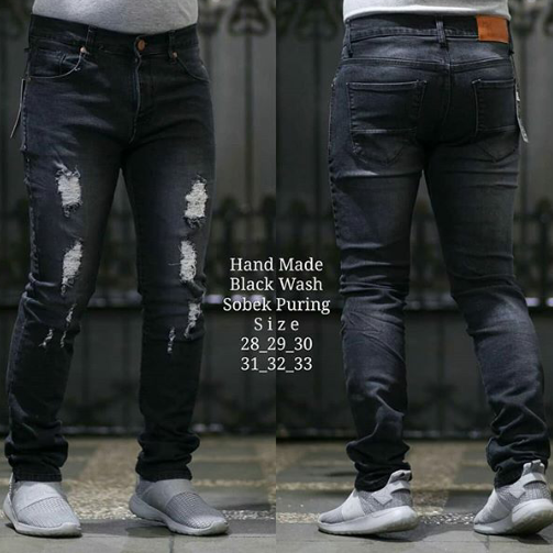 Model Celana Jeans Sobek Pria Terbaik 2020