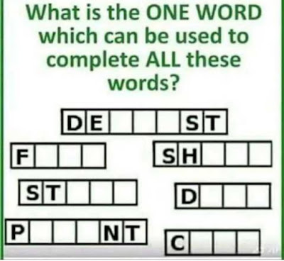 What is the ONE WORD Puzzle