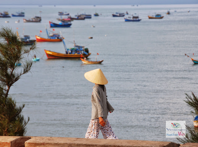 Cảng cá Mũi Né một ngày nắng đẹp