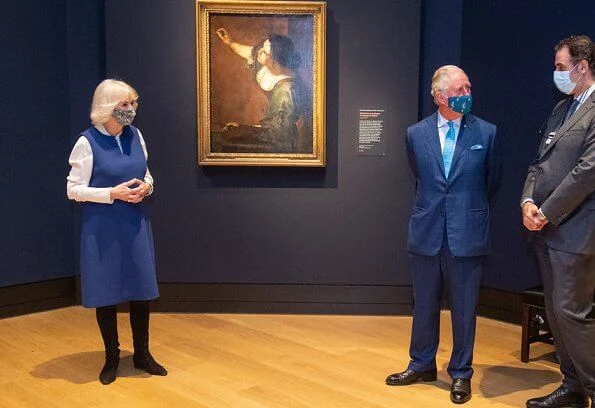 Prince Charles and the Duchess of Cornwall visited the Artemisia and the Titian: Love Desire Death exhibitions