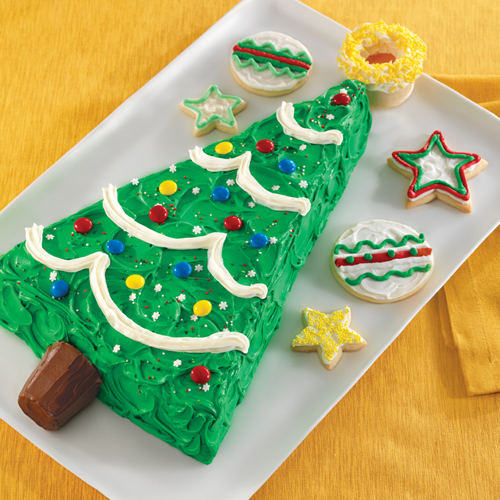 Holiday Christmas Tree Cake