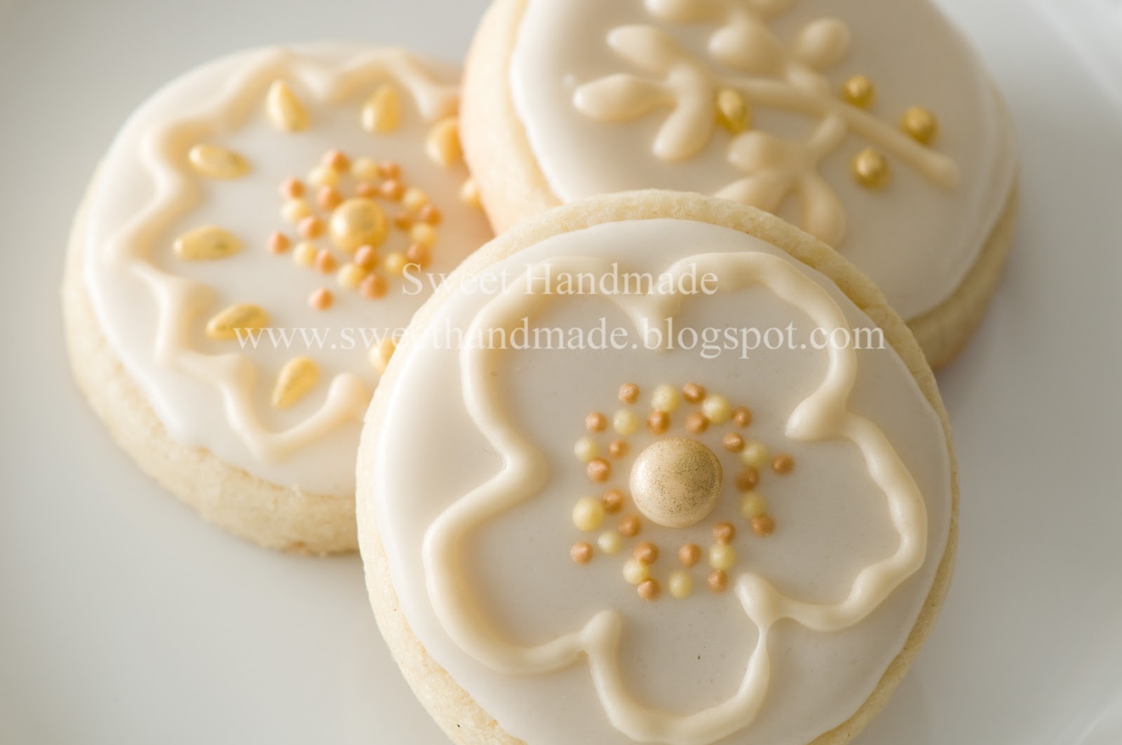 Sweet Handmade Cookies Wedding Reception Cake & Cookies
