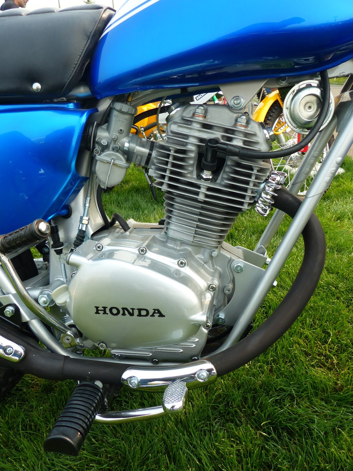 OldMotoDude: 1970 Honda SL100 on display at "The Meet" 2015 Vintage
