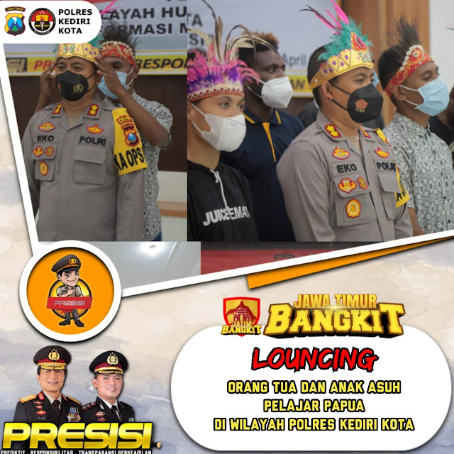 orang tua asuh warga papua di kediri