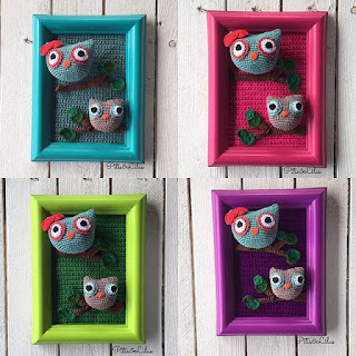 CUADROS DE PERSONAJES DE CUENTO EN AMIGURUMI BUHOS CUADROS DE PERSONAJES DE CUENTO EN AMIGURUMI BUHOS