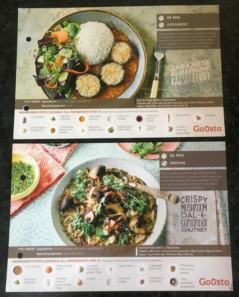 Cooking Dinner with a Gousto Recipe Box (REVIEW)