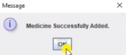 add medicine button our data