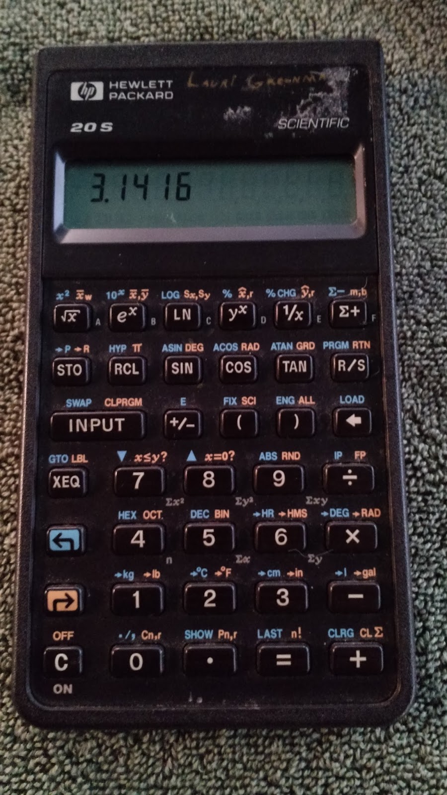 Eddie's Math and Calculator Blog: Retro Review: Hewlett Packard HP 20S
