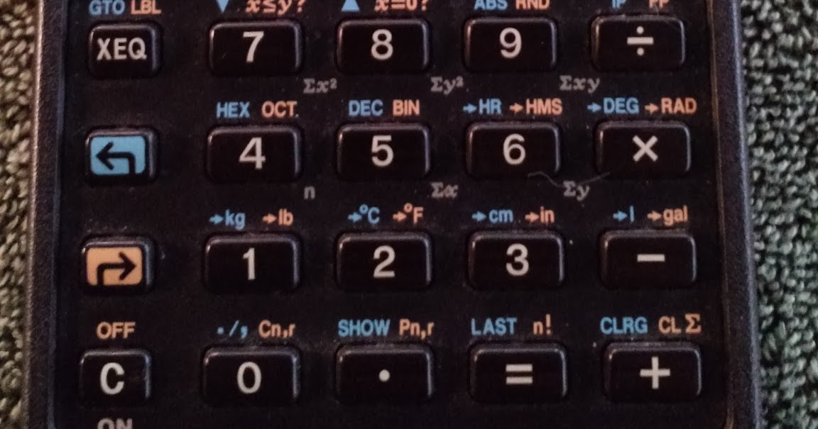 Eddie's Math and Calculator Blog: Retro Review: Hewlett Packard HP 20S
