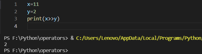 Python bitwise operators - InstanceOfJava