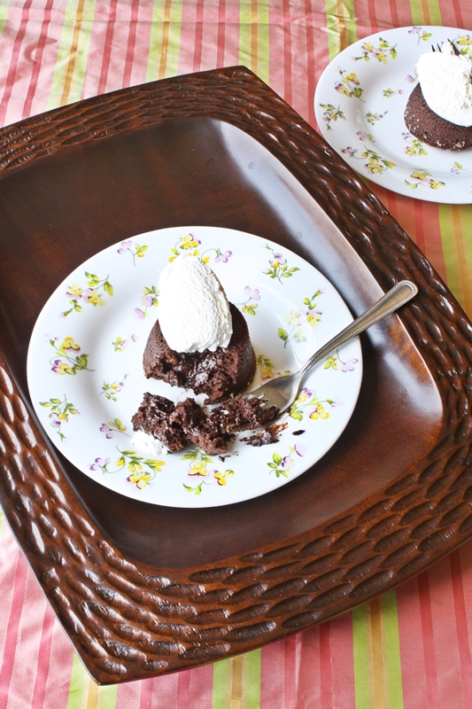 Versatile Vegetarian Kitchen Molten Lava Cake (Using Cocoa powder)