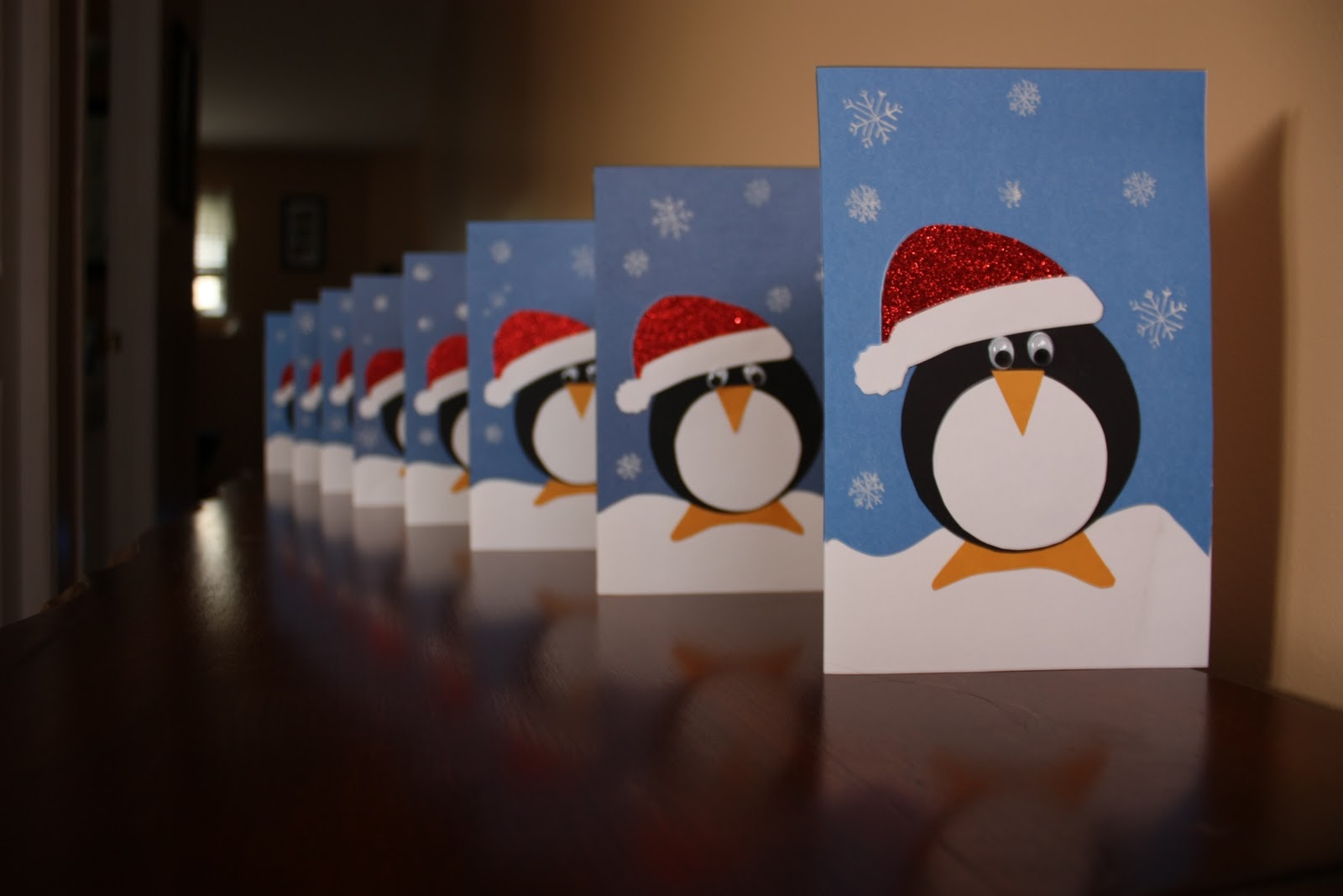 Новогодняя открытка своими руками 5 класс Пингвин