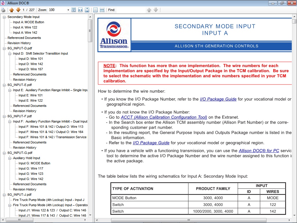 Technician's Library on ALLISON DOC Software (ALLISON Transmission ...