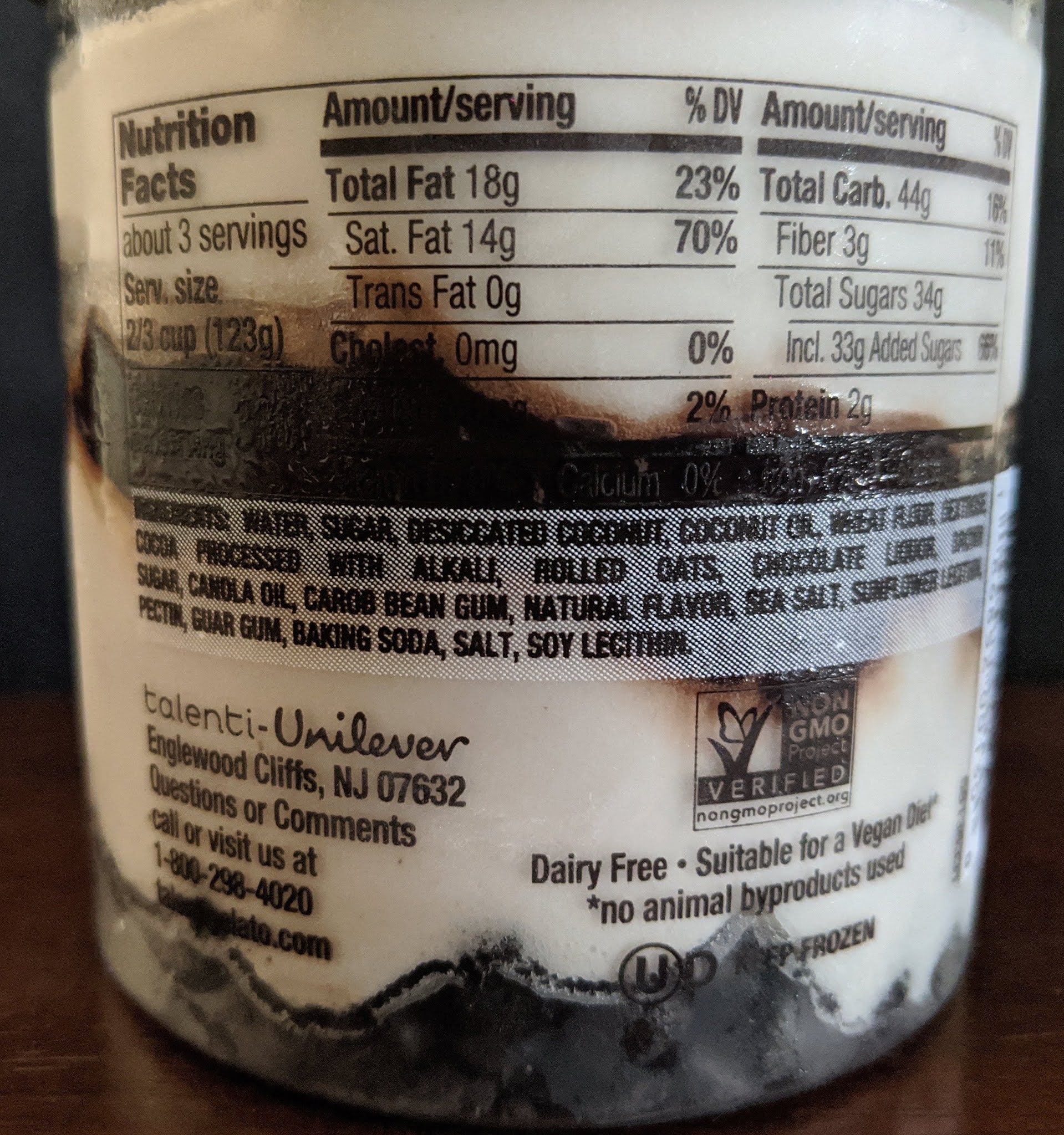 Vegan Adjacent: Review: Talenti Dairy-Free Sorbetto Layers - Coconut