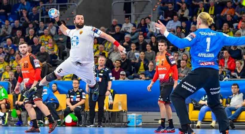 Handball Cl Vardar Skopje Besiegt Rhein Neckar Lowen In Mannheim