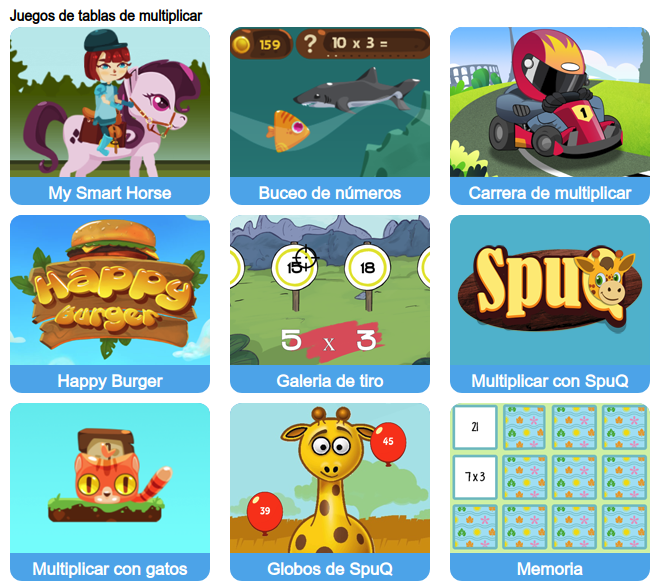 Tablas de Multiplicar. Informatizando y educando
