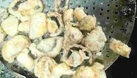 Crisp fried mushrooms for chilli mushroom recipe