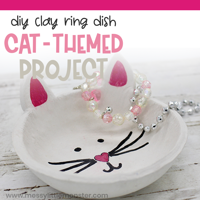 Air dry clay project - cat craft