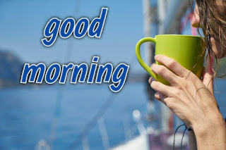 Good morning images for whatsapp in hindi with cup of cofee