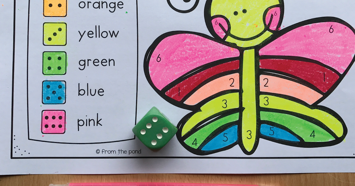 Butterfly Roll & Color Freebie + Resource Updates | From the Pond