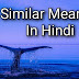 Similar Meaning In Hindi | Similar का मीनिंग क्या है 