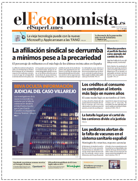  EL SUPERLUNES. Edición completa del diario El Economista del 13 de Enero 2020. 