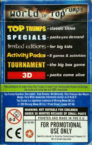  Top Trumps World Soccer Stars Specials Card Game