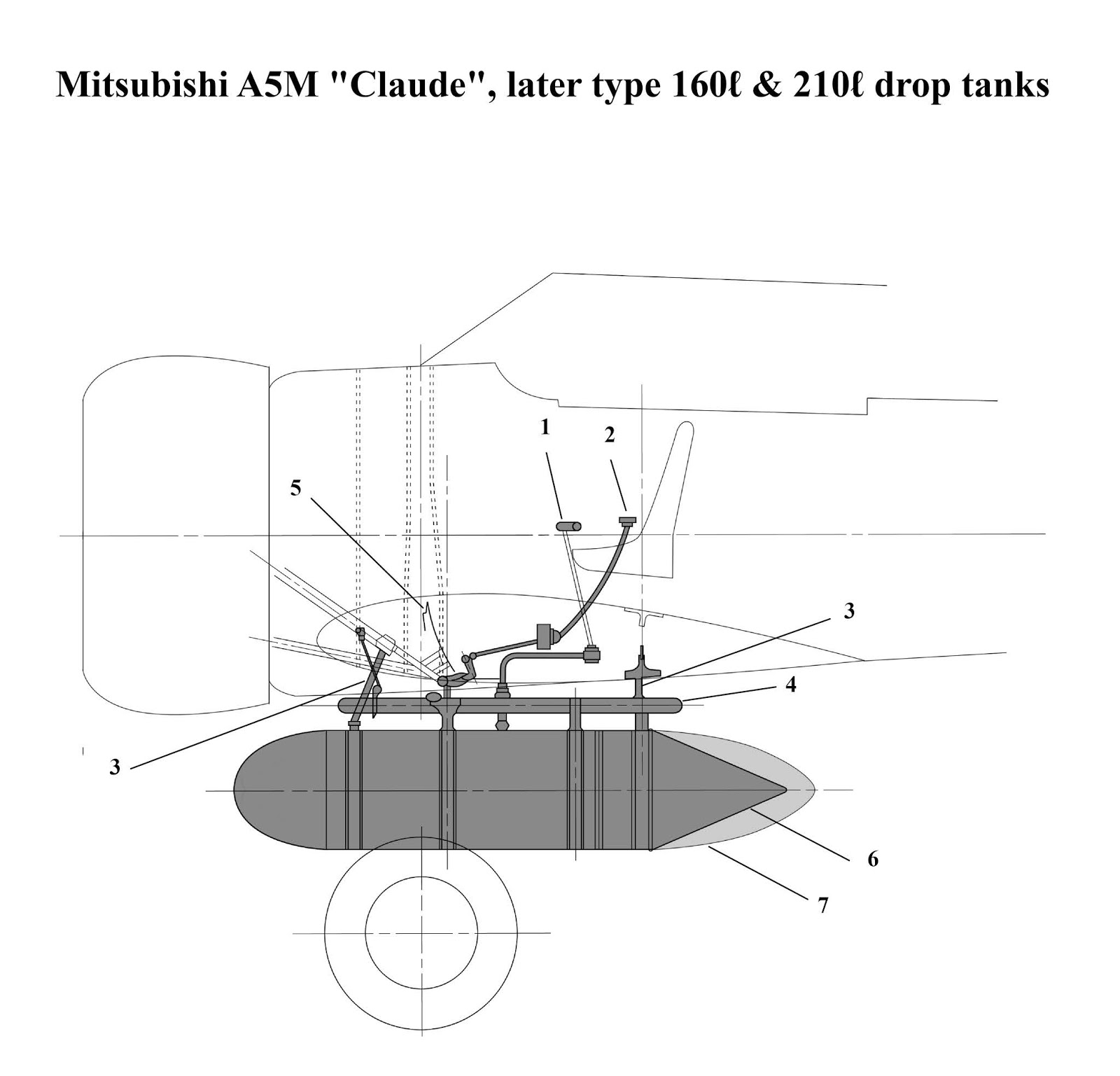 WildEagles IJAAF & IJNAF drop tanks pt. 2 Mitsubishi A5M "Claude"