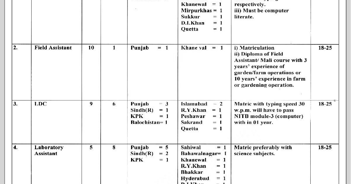 Jobs Available in Federal Seed Certification