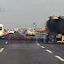 Arde pipa de gasolina en la Autopista de Occidente