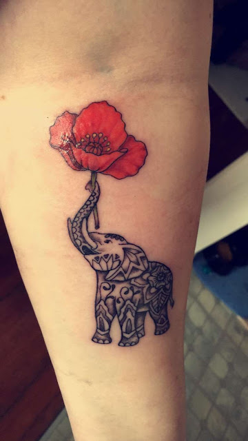 Tatuagens femininas de elefante Tatuagens femininas de elefante