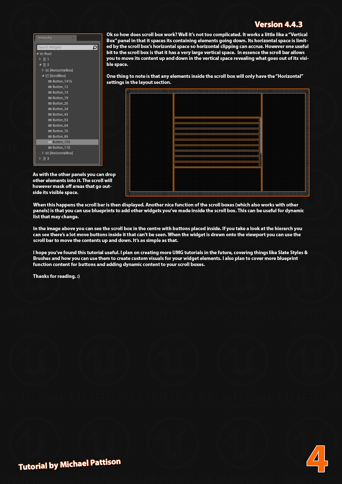 UE4 Tutorial UMG Layout Panels