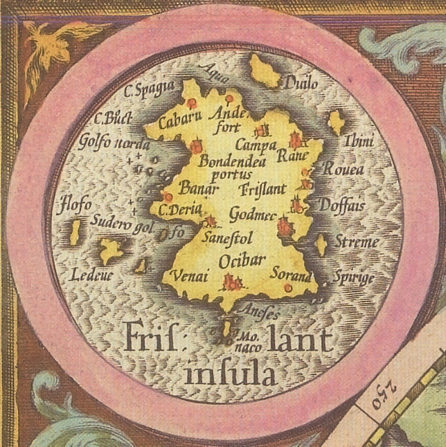 На картах Европы Фрисланд продолжал появляться вплоть до XVIII века. Вот он, например, у Меркатора