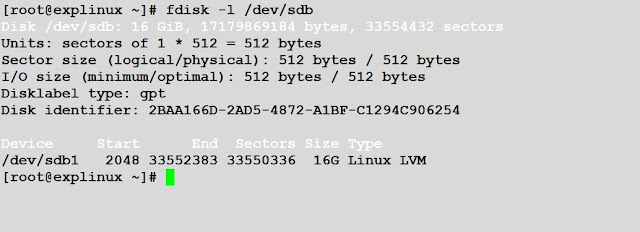 check disk by fdisk