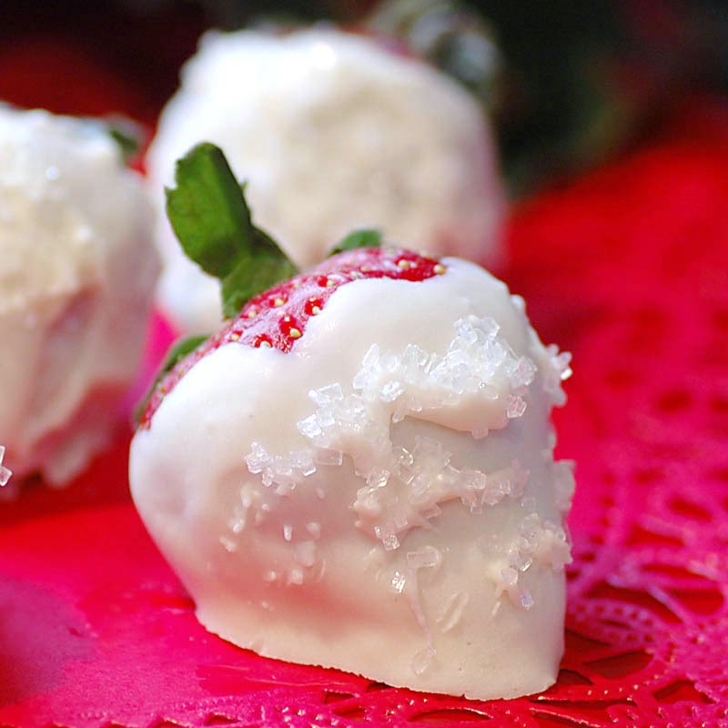 Savoring Time in the Kitchen White Chocolate Covered Strawberries