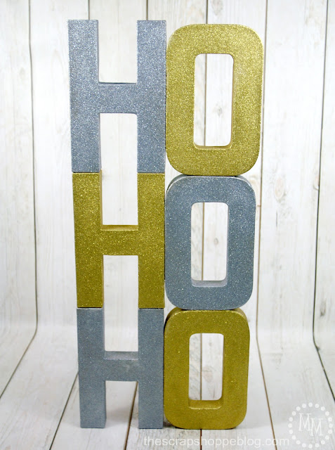 hohoho glitter letters